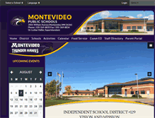 Tablet Screenshot of montevideoschools.com