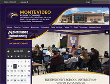 Tablet Screenshot of montevideoschools.org